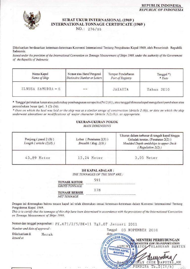 Biro Klasifikasi Indonesia : Tugas & Jenis Sertifikat Yang Diterbitkan ...